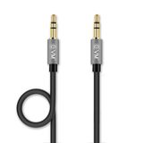 EVM 3.5mm  AUX Cable 1 m AUX Cable  (Compatible with Mobile, Tablet, Black, One Cable) - Black