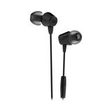 JBL T50HI in-Ear Wired Headphone with Noise Isolation Mic (Black) - BLACK