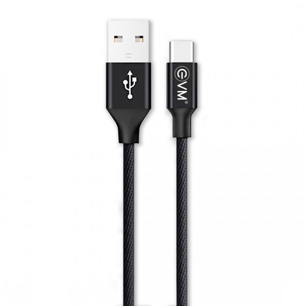 EVM USB Type C Cable 1.2 m CM-05  (Compatible with Tablet, Mobile, Black) - Black