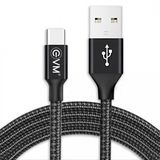 EVM USB Type C Cable 1.2 m CM-05  (Compatible with Tablet, Mobile, Black) - Black