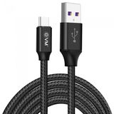 EVM Type-C Superfast Charging Cable 1.2 Meter Charge & Sync Cable Compatible with Smart Phone and Other Devices color Black - Black