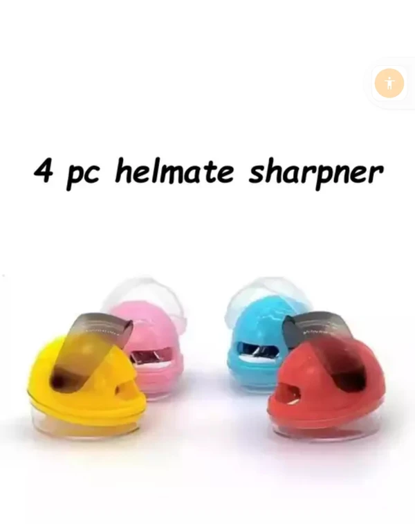 Cutest Imported Stuff Helmet Shape Pencil Sharpener for Kids B'day Return Gift Name: Cutest Imported Stuff Helmet Shape Pencil Sharpener for Kids B'day Return Gift Colour: MulticolorNet Quantity (N): 4•New and high quality Helmet Look pencil sharpener.•Perfect for party favors, classrooms, and B’day return gifts to your little kids.•Bright color, lovely Cutest Helmet design, conven - Red