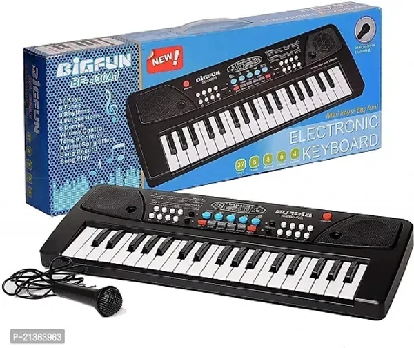 TOYVALA 37 Key Piano Keyboard Toy With DC Power Option, Recording And Mic, Electronic Piano Keyboard Multi-Function Portable Piano Keyboard Analog Portable KeyboardName: TOYVALA 37 Key Piano Keyboard Toy With DC Power Option, Recording And Mic, Electronic Piano Keyboard Multi-Function Portable Piano Keyboard Analog Portable KeyboardBattery Required: YesRecommended Age: 2-4 YearsBat - Black