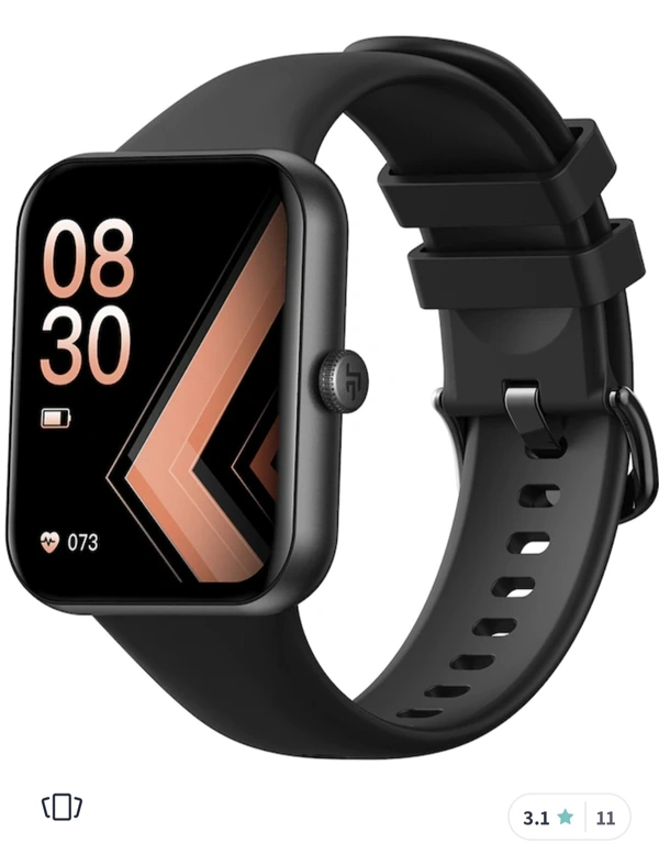CrossBeats Built Game's Display Smart Watch - Black, 1.9"