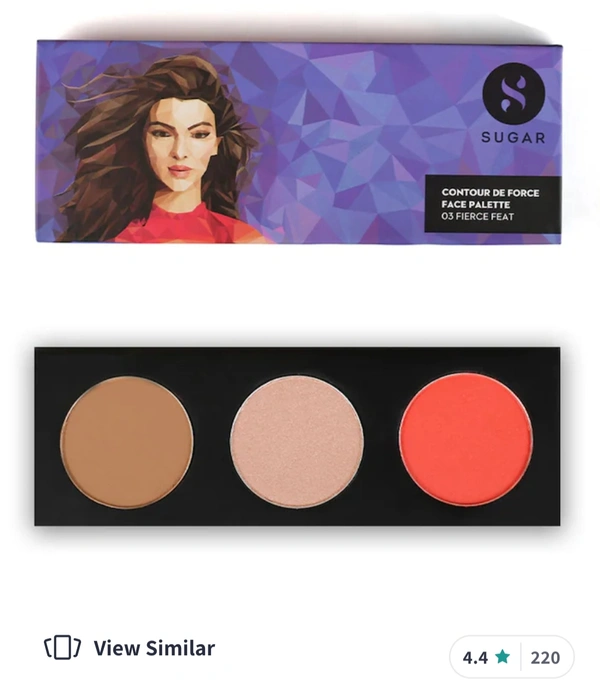 SUGAR Contour De Force Lightweight Face Palette 12 g