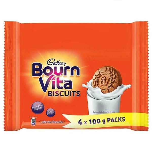 Cadbury Bournvita Biscuits 4×100gm
