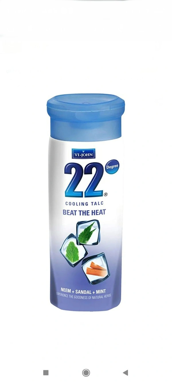 1+1 Vijohn 22 degree Cooling Talc with Neem, Sandal and Mint (300GM)