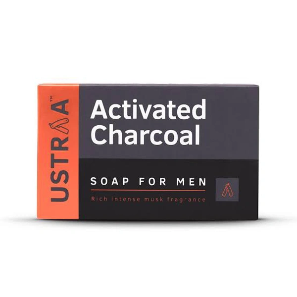 Ustra Activated Charcoal Soap For Men 100 Gm