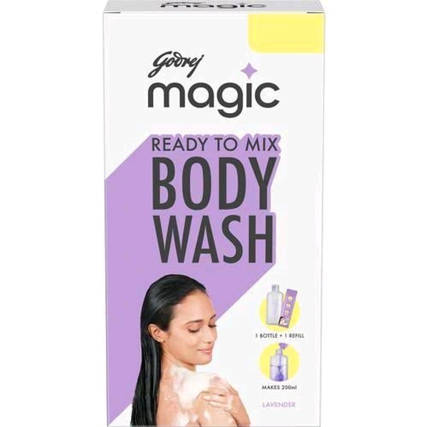 1+1 Godrej Magic Body Wash Lavender (1 Bottle + 1 Refill)