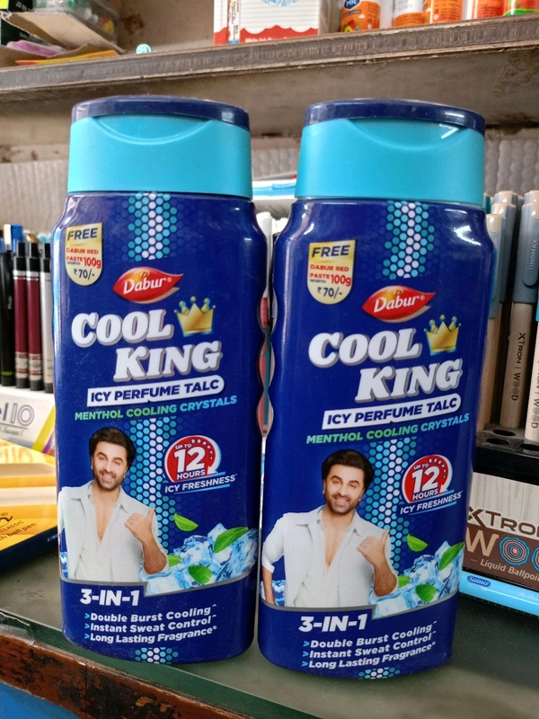Dabur Cool King Icy Perfume Talc 100 Gm ( Without Printed Offer)