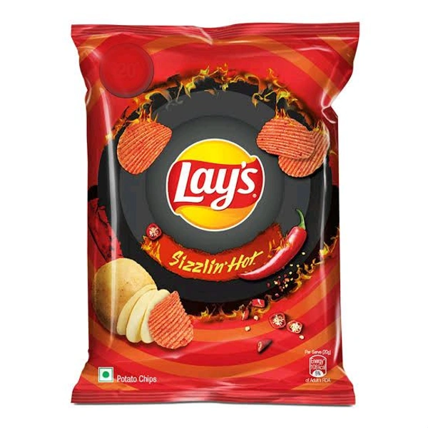 Lays Sizzling Hot Potato Hot 11 Gm