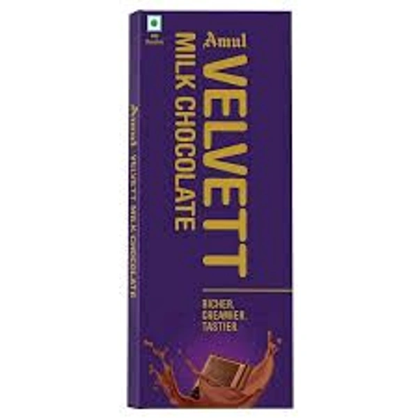 1+1 Amul Velvet Milk Chocolate 150 Gm