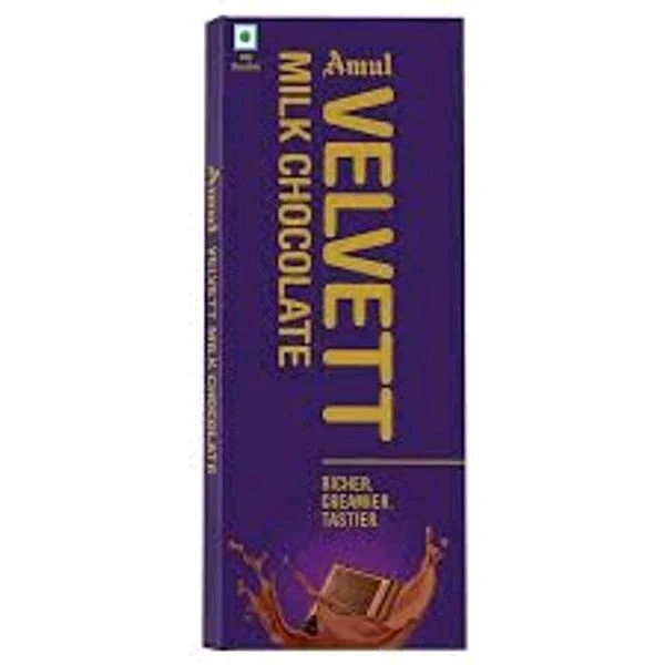Amul Velvet Milk Chocolate 150 Gm