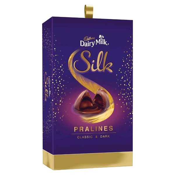 Cadbury Dairy Milk Silk Pralines Classic &Dark 264 Gm