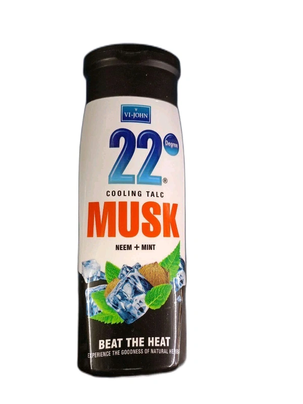 Vi John Cooling Talc Musk Neem+Mint 100gm