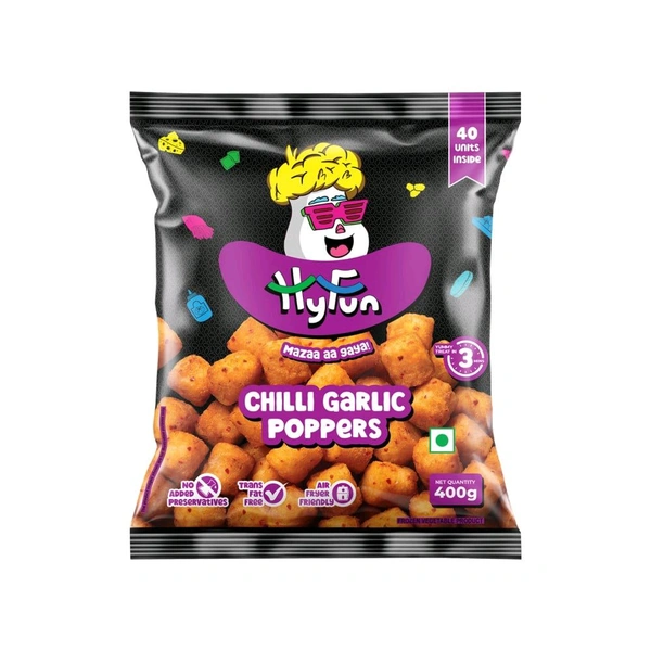 HuFun Chilli Garlic Poppers 400 Gm ( 40 Units )