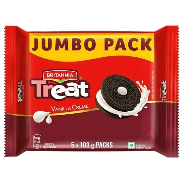 Britannia Treat Vanilla Creme Biscuit ( 5x103 Gm)