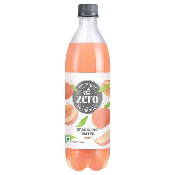 1+1 Paper Boat No Sugar Zero Sparkling Water Peach Flavour 250 ml