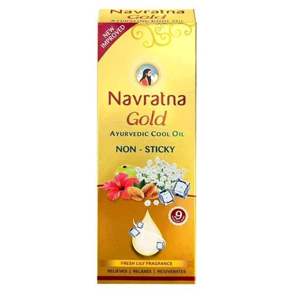 Navratna Gold Non-sticky Cool Oil 27ml