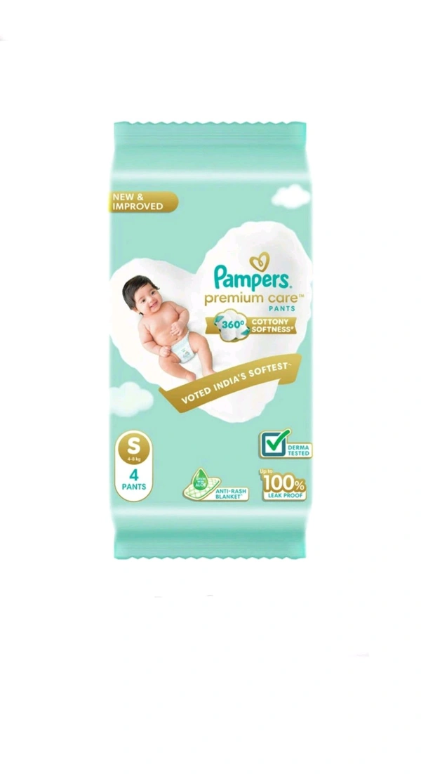 1+3 Pampers Premium Care Pants Small (4pads)