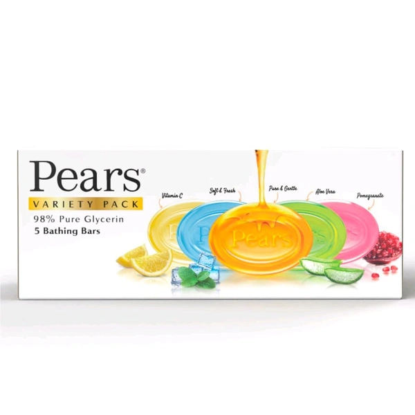 Pears Variety Pack Bathing Soap ( 125gm X 5 Pcs )