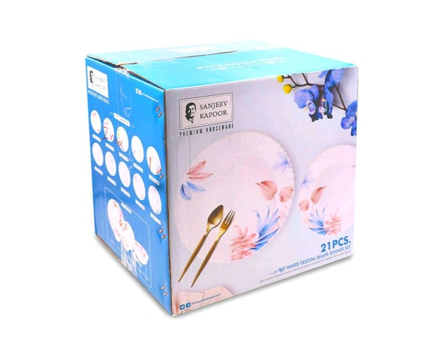 Sanjeev Kapoor Feston Shape Dinner Set 21 Pieces 