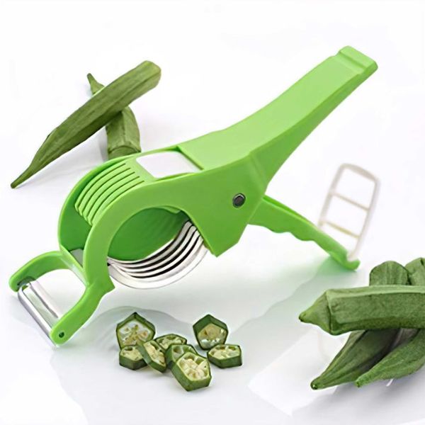 Slicer Chopper Dicer Vegetable Fruits Chopper Cutter With Stainless Steel  Blade Pusher With 30+