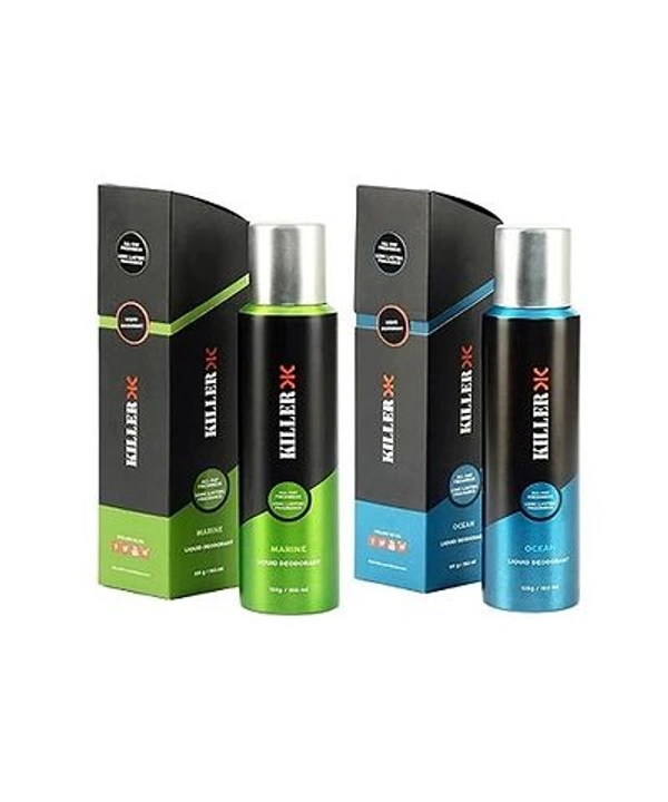 KILLER MARINE AND KILLER OCEAN (SET OF 2) DEODORANT SPRAY - FOR MEN AND WOMEN (PACK OF 2, 300ML)