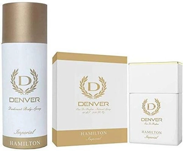 DENVER HAMILTON IMPERIAL DEODORANT AND PERFUME COMBO FOR MEN, 165ML