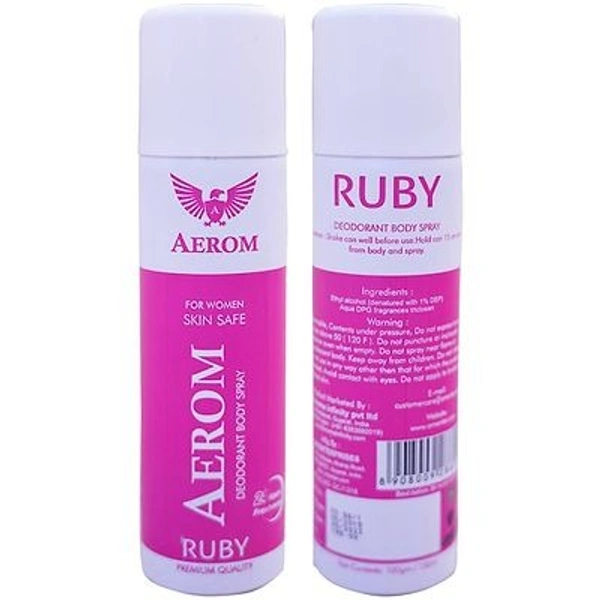 AEROM RUBY DEODORANT BODY SPRAY FOR WOMEN, 150 ML (PACK OF 1)