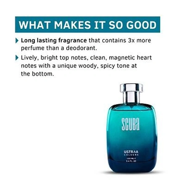 USTRAA SCUBA COLOGNE - 100 ML - PERFUME FOR MEN