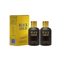LA' French Black Gold Classic Eau De Perfumes for Long Lasting Fragrance, 100 Ml (Pack of 2)