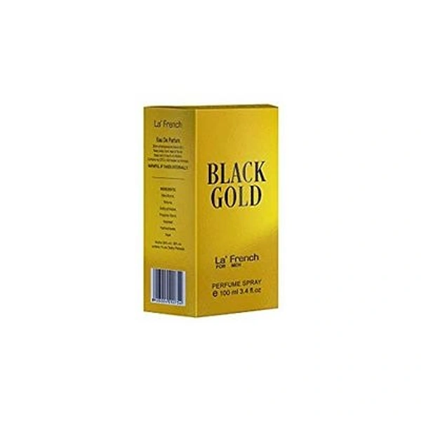 LA' French Black Gold Classic Eau De Perfumes for Long Lasting Fragrance, 100 Ml (Pack of 2)