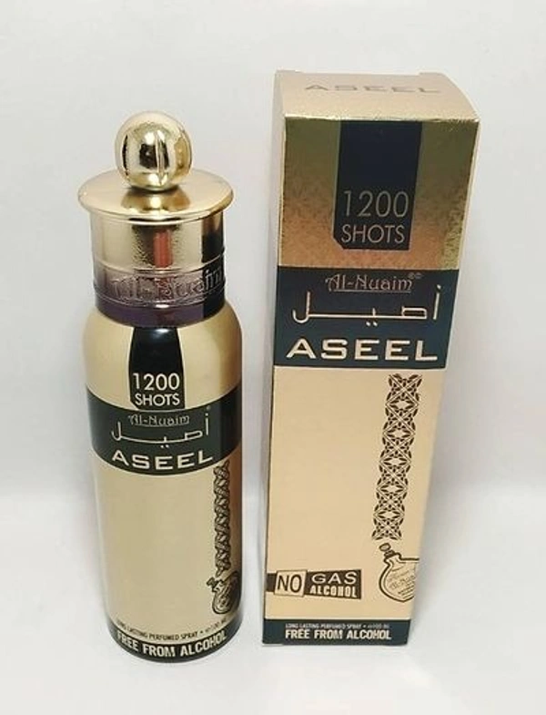 AL NUAIM BRAND 100% ORIGINAL (1200 SHOTS) ASEEL 100ML GREAT FRAGRANCE LONG-LASTING FOR MEN PERFUME.
