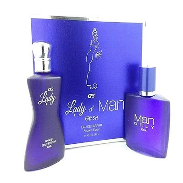 EACH COMBO PACK CONTAINS - 1 CFS LADY & MAN GIFT SET PERFUME SPRAY (100ML*2)
