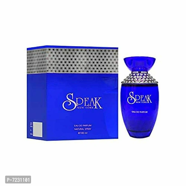 Sweet Heart Speak New York Long Lasting Eau De Parfum, Classic Fragrance, Package Size - 100 ml, Pack of 1 (Speak Now Blue Perfume 100ml)