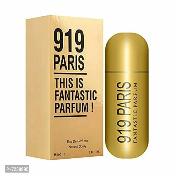 Sweet heart 919 Paris Perfume, Long Lasting Eau De Parfum, Classic Fragrance, Package Size - 100 ml (Pack of 1) (Gold)