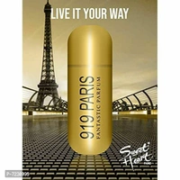 Sweet heart 919 Paris Perfume, Long Lasting Eau De Parfum, Classic Fragrance, Package Size - 100 ml (Pack of 1) (Gold)