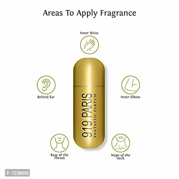 Sweet heart 919 Paris Perfume, Long Lasting Eau De Parfum, Classic Fragrance, Package Size - 100 ml (Pack of 1) (Gold)