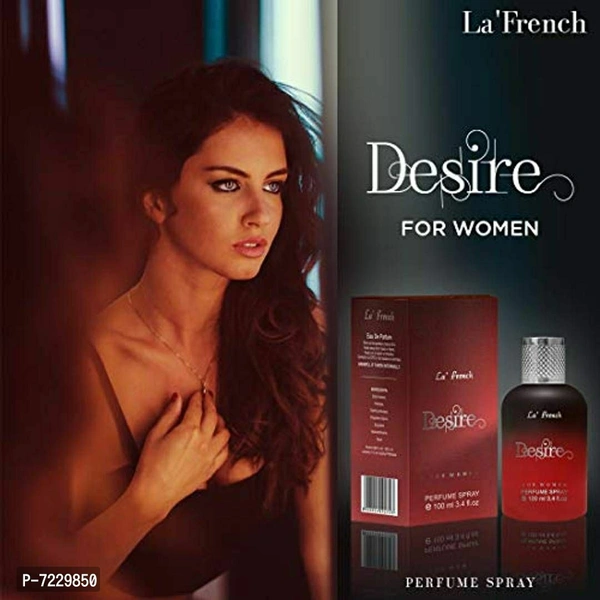 La French Desire Eau De Perfumes, Long Lasting Floral Fragrance, for Women, 100 Ml