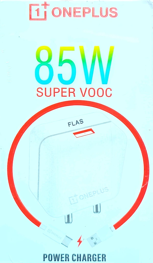 ONEPLUS Mobile 85W Charger Super Fast Type C Cable  - White