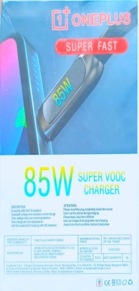 ONEPLUS Mobile 85W Charger Super Fast Type C Cable  - White