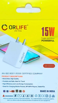 Orlife ORLIFE 15W Charger Type Micro Super Fast Charging - White
