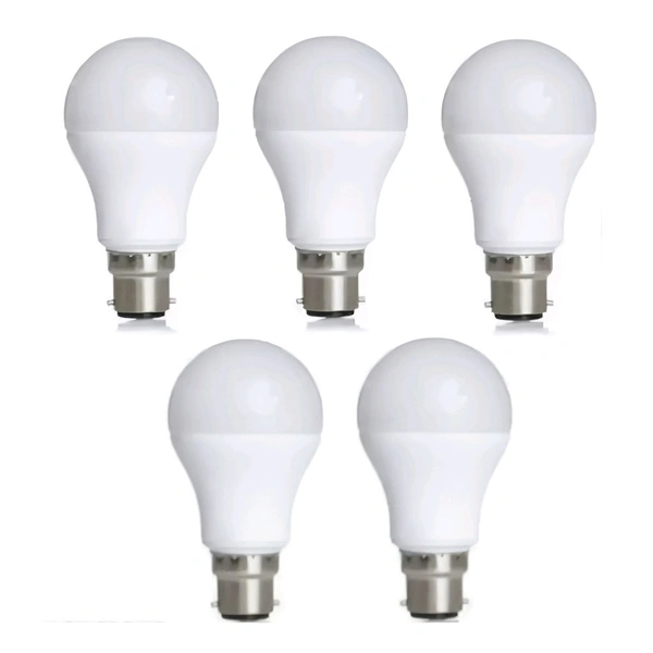 Anjani 9W LED Bulb B22  (set Of 5 Pack) - White