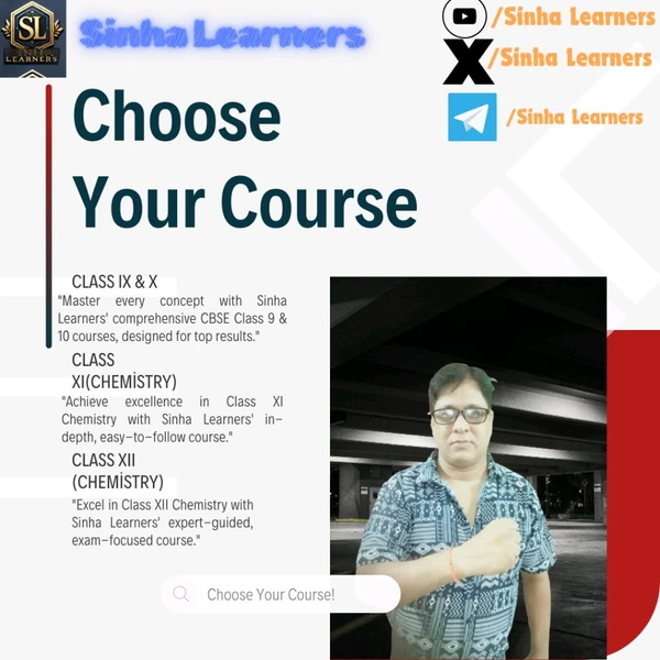 Sinha Learners class 9 course.