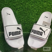 PUMA Leadcat 2.0 V Slides with Adjustable Strap - White, UK 6
