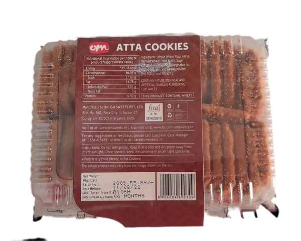 Om  Aata Cookies - 300Gram