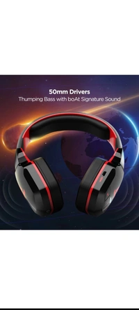 boAt Rockerz 510 Super Extra Bass Bluetooth Headset - Red, Free Size