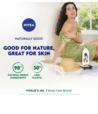 Nivea  Body Lotion Naturally Good Natural Lavender Nivea Body Lotion 350Ml (Pack of 1)
