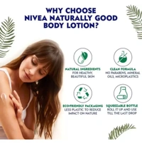 Nivea  Body Lotion Naturally Good Natural Lavender Nivea Body Lotion 350Ml (Pack of 1)